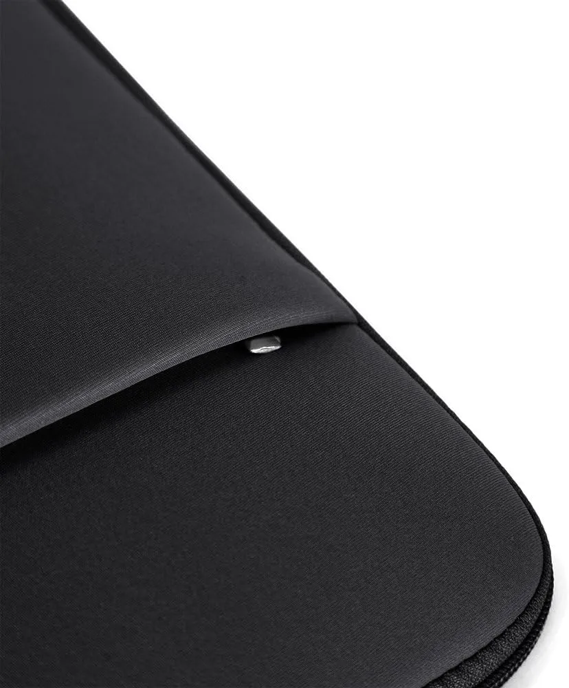 RAINYEAR 13 Inch Laptop Sleeve Compatible 13.3" MacBook Air/Pro M1 M2 M3 M4 A3240 A3113 A2681 A2337 A1932 A2179 A2338 A1706 A1708 Case Bag with Front Pocket Accessories Pouch (Black, Upgraded Version)