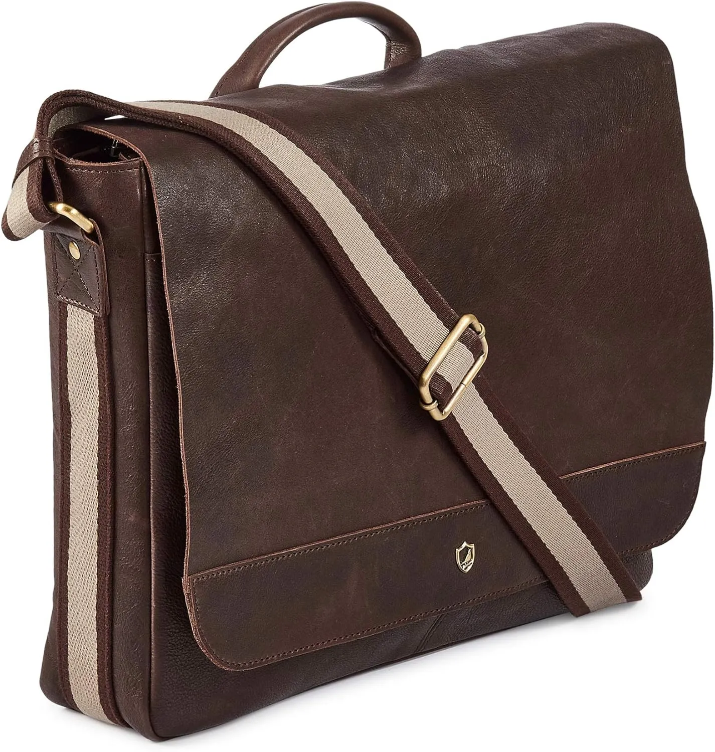 Real Leather Laptop Bag Men Women Distressed Vintage Messenger Satchel Shoulder Bag