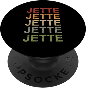 Retro Jette Personalized, Jette Name, Girl Woman Jette PopSockets Standard PopGrip