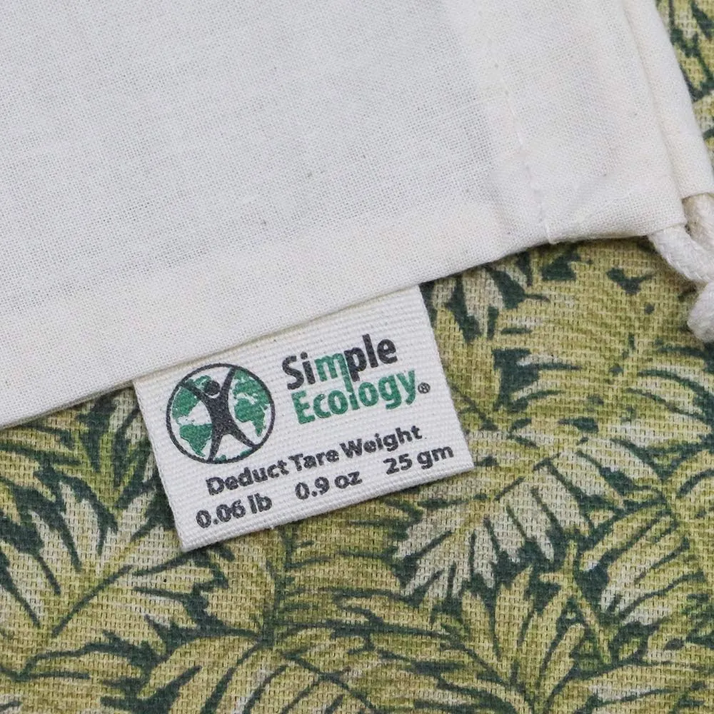 Reusable Grocery Produce Shopping and Storage Bags, Organic Cotton Muslin, Medium 3 pack