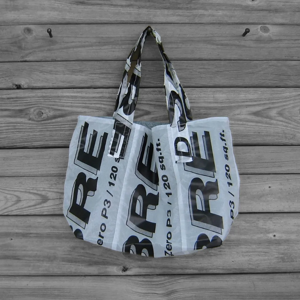 Reusable Market Tote Sabre Parachute Logos lined with Ripstop Nylon