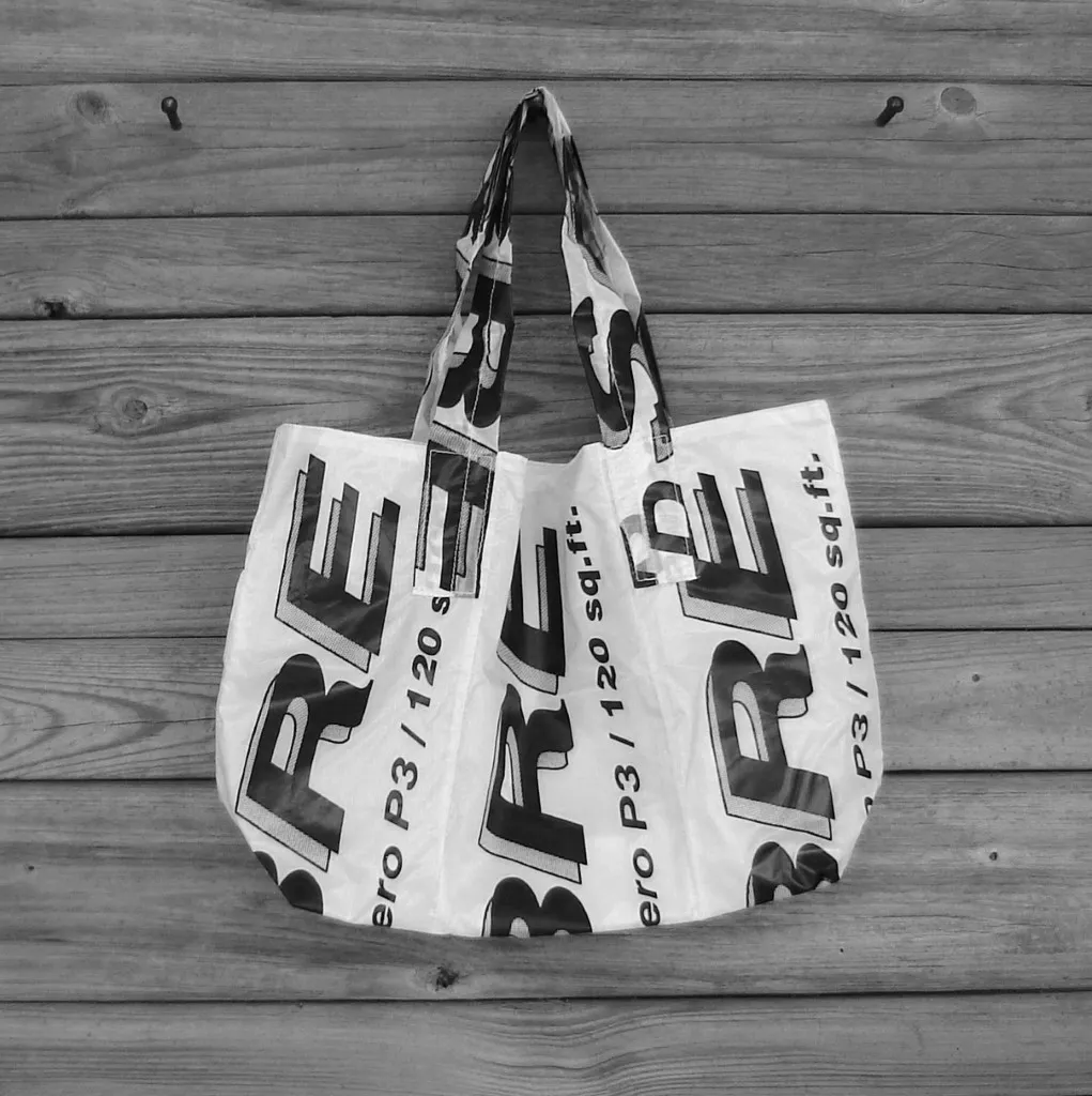 Reusable Market Tote Sabre Parachute Logos lined with Ripstop Nylon