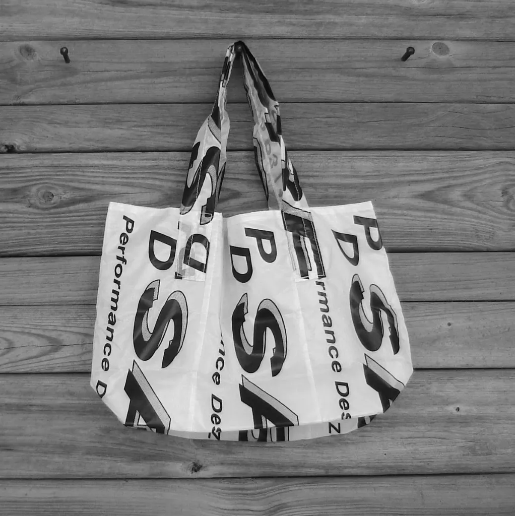Reusable Market Tote Sabre Parachute Logos lined with Ripstop Nylon