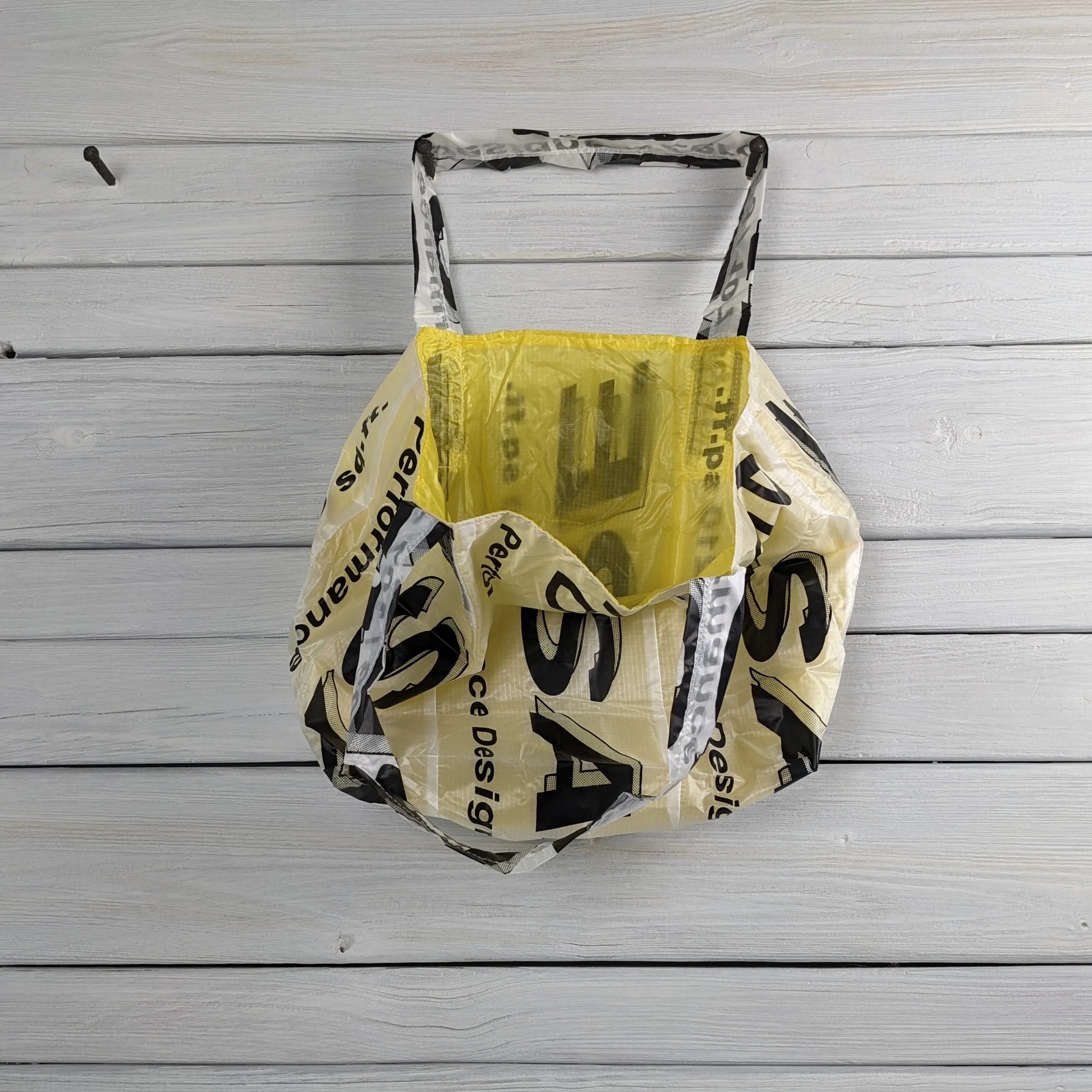 Reusable Market Tote Sabre Parachute Logos lined with Ripstop Nylon