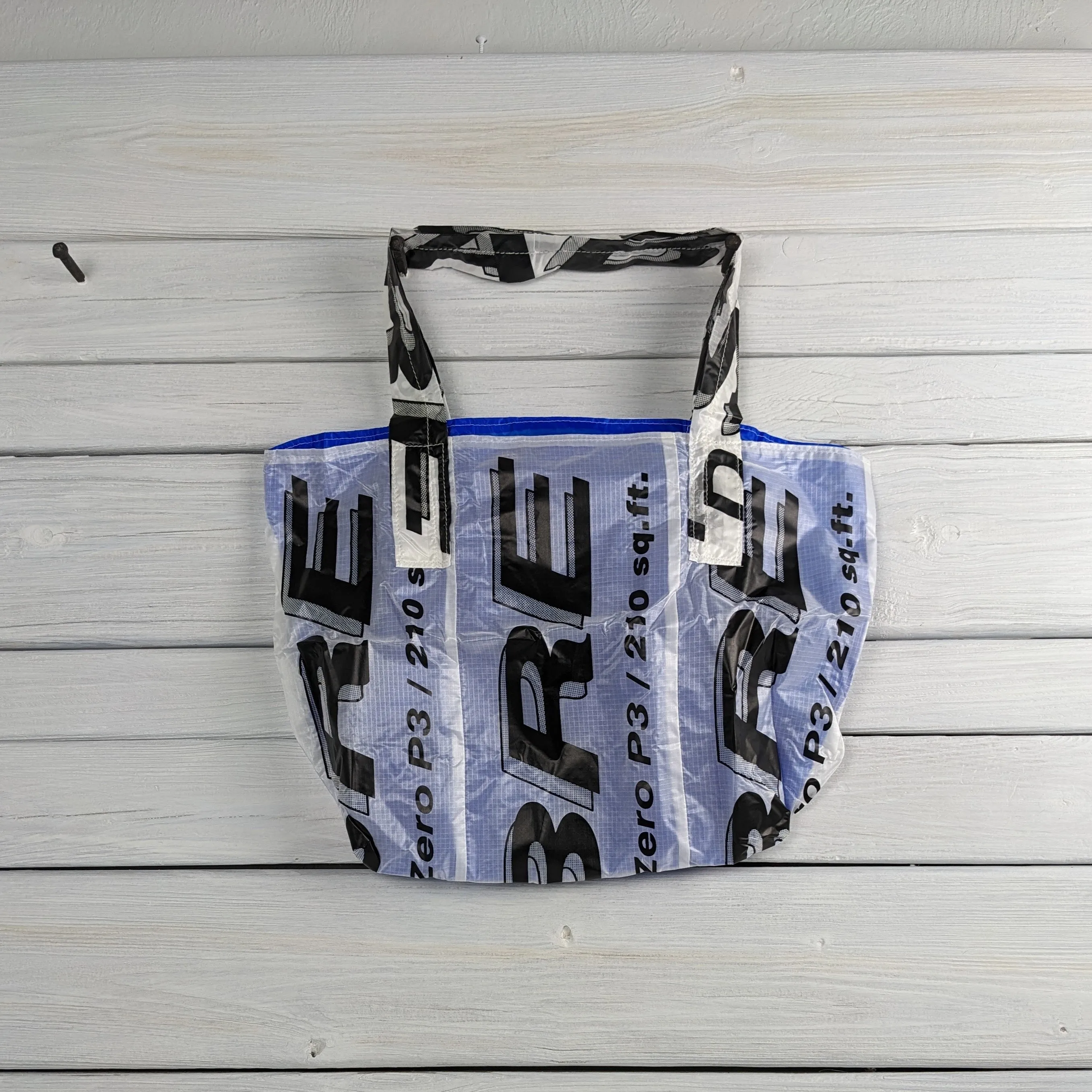 Reusable Market Tote Sabre Parachute Logos lined with Water Resistant Zero Porosity Ripstop