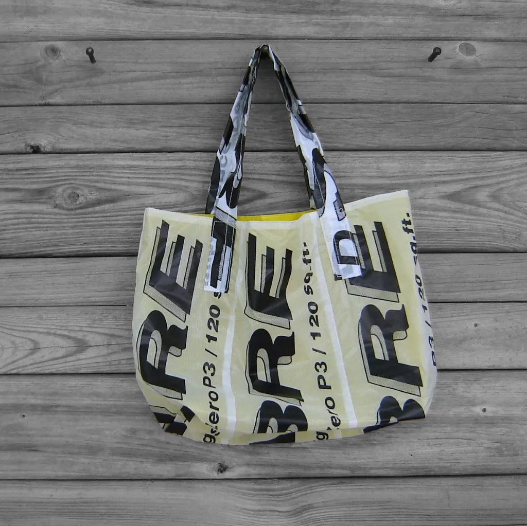 Reusable Market Tote Sabre Parachute Logos lined with Water Resistant Zero Porosity Ripstop