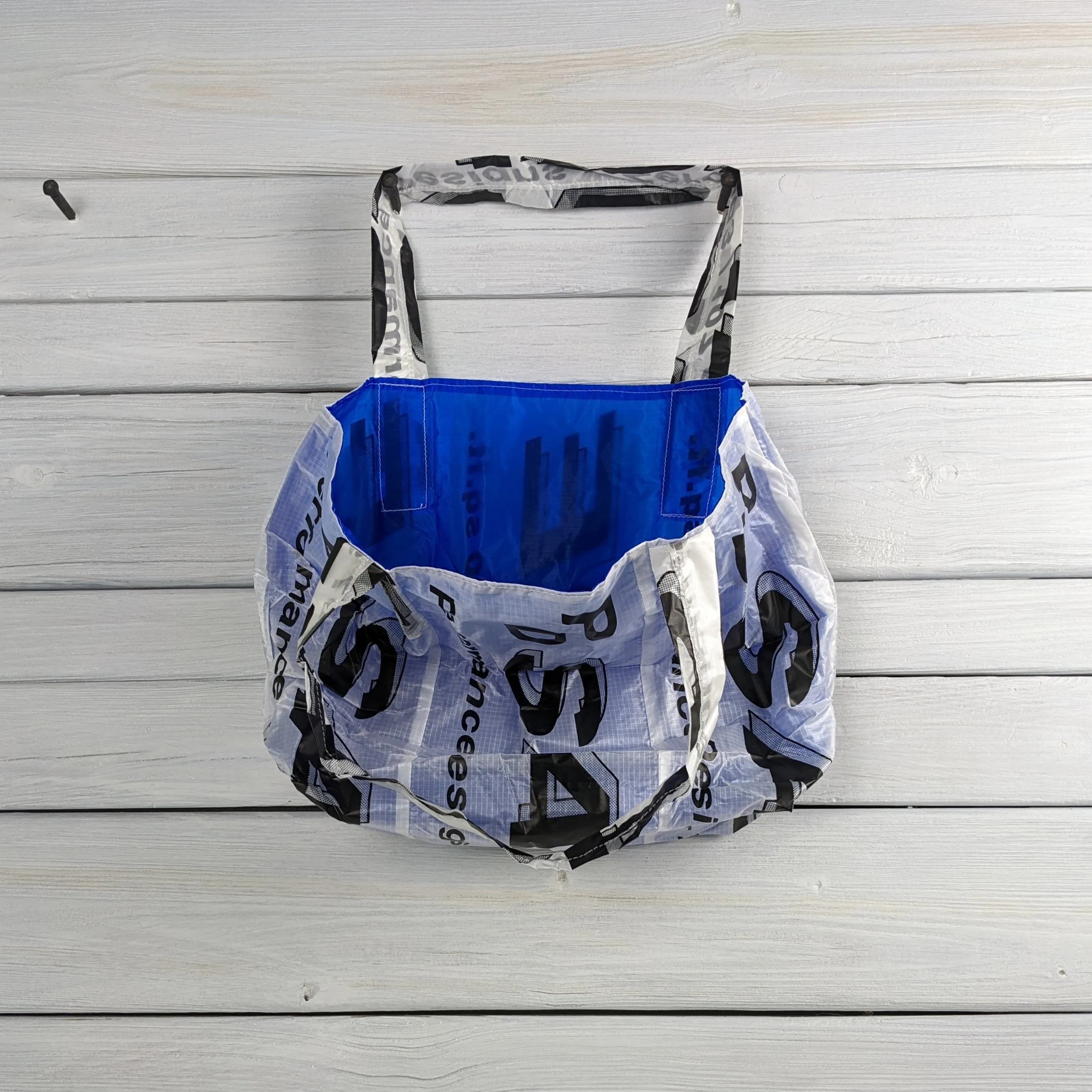 Reusable Market Tote Sabre Parachute Logos lined with Water Resistant Zero Porosity Ripstop