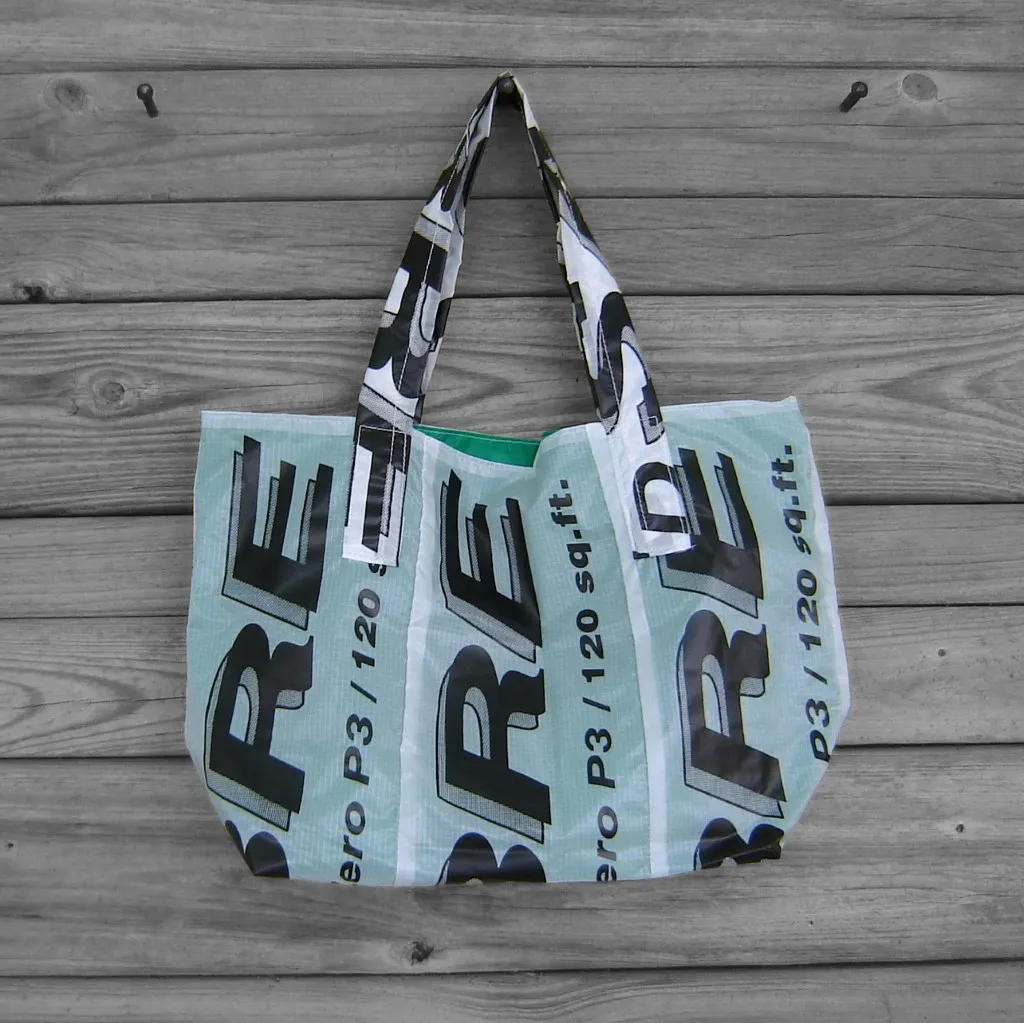 Reusable Market Tote Sabre Parachute Logos lined with Water Resistant Zero Porosity Ripstop