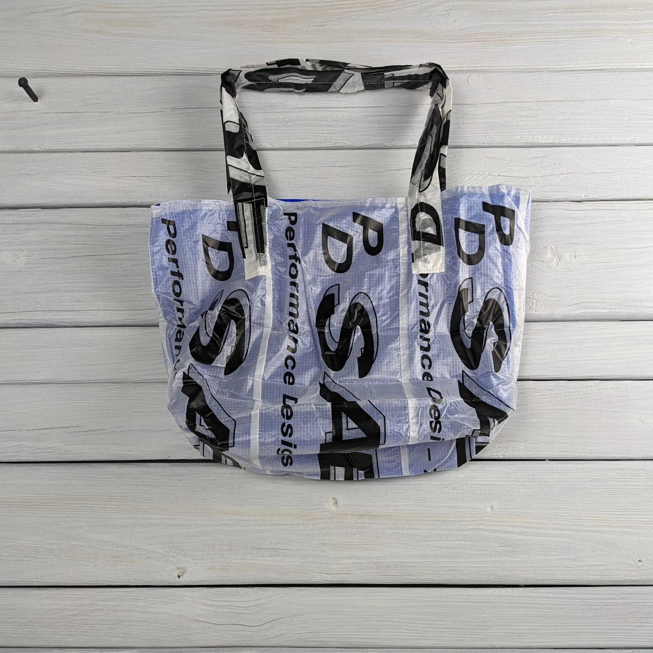 Reusable Market Tote Sabre Parachute Logos lined with Water Resistant Zero Porosity Ripstop