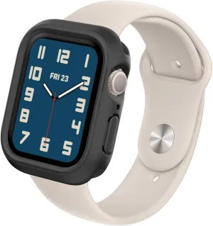 RHINOSHIELD Bumper Case Compatible with Apple Watch Series 9/8 / 7 [45mm] | Slim Protective Cover - Lightweight and Shock Absorbent - Classic Black
