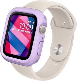 RhinoShield Bumper Case Compatible with Apple Watch Series 9/8 / 7 [45mm] | Slim Protective Cover - Lightweight and Shock Absorbent - Violet