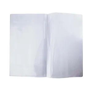 Risch Double-Sided All Clear Vinyl Menu Cover | Two-Sided 4 View Folding Menu Booklet | Slip in Side-Loading Cover | Wipeable, Reusable | 8.5” x 14” | Pack of 24