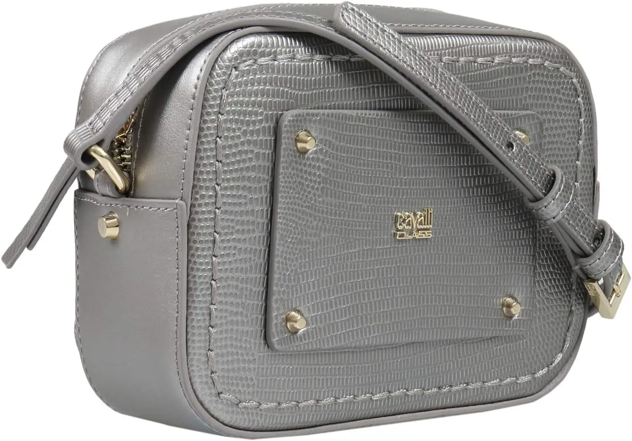 ROBERTO CAVALLI HXLPE0 001 Grey Shoulder Bag for womens