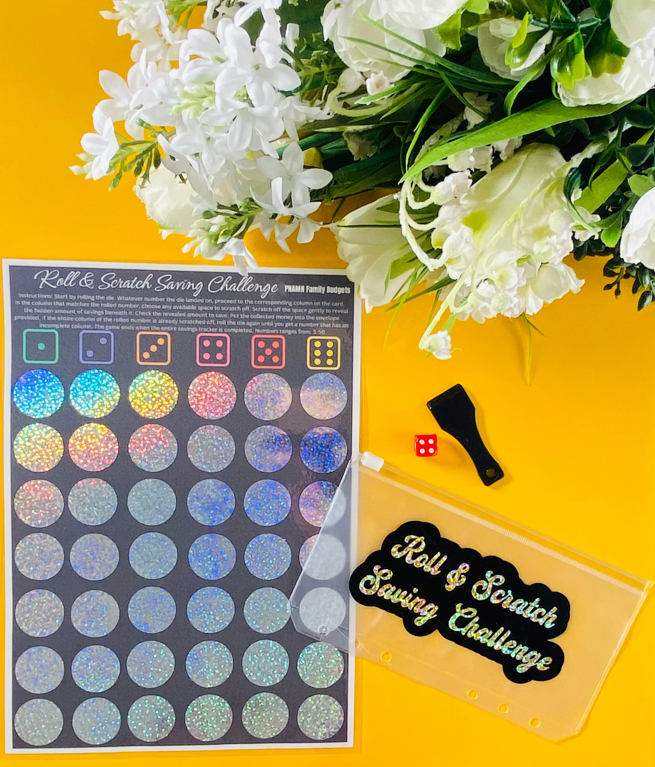 Roll & Scratch Saving Challenge