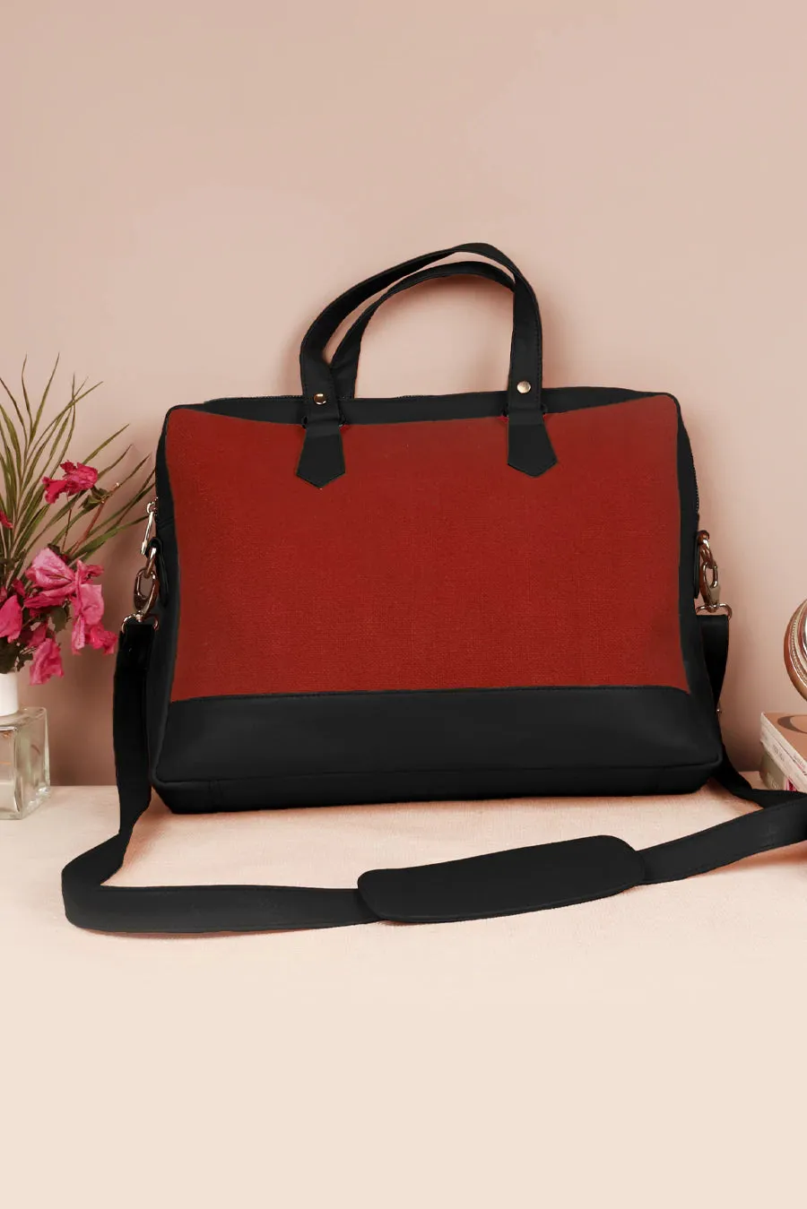 Ross Soft Jute 15 Inch Laptop Bag for Men