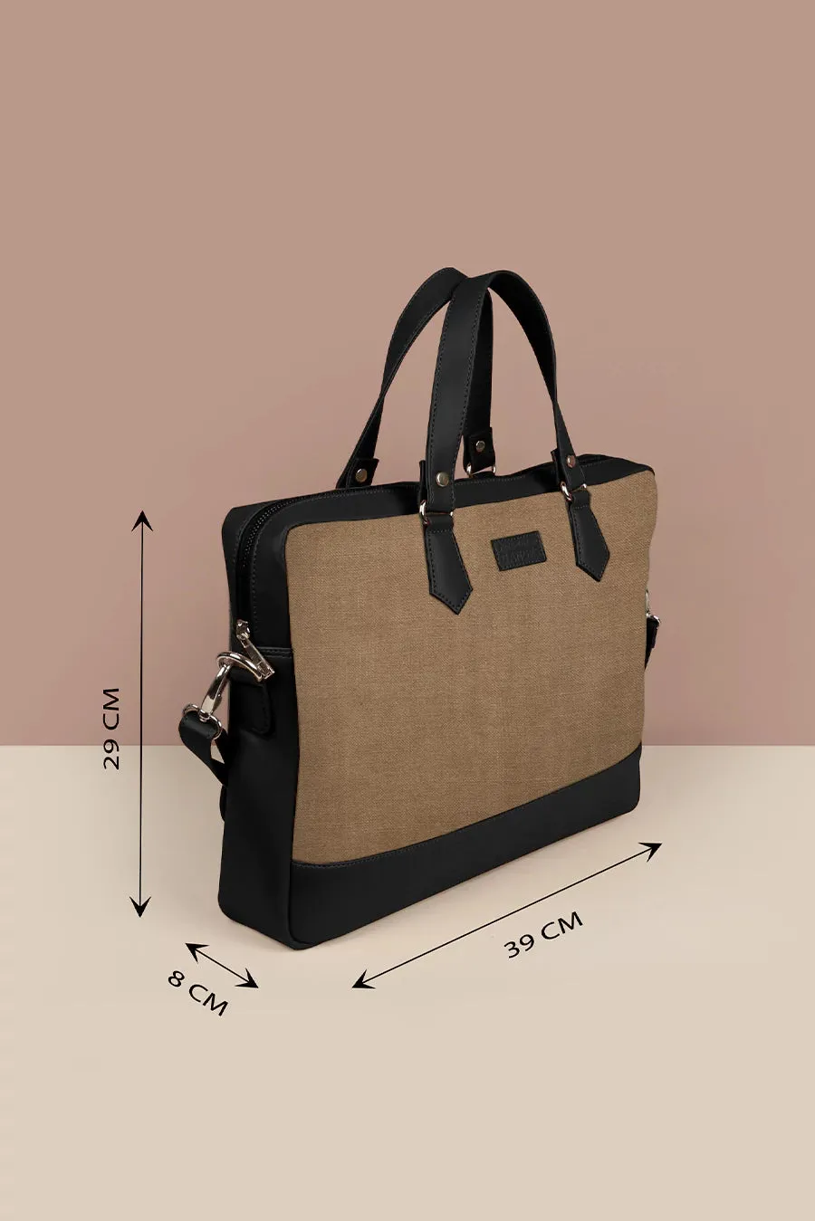 Ross Soft Jute 15 Inch Laptop Bag for Men