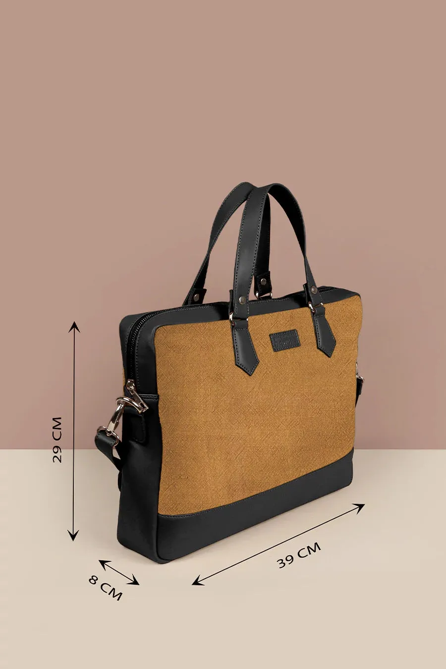 Ross Soft Jute 15 Inch Laptop Bag for Men