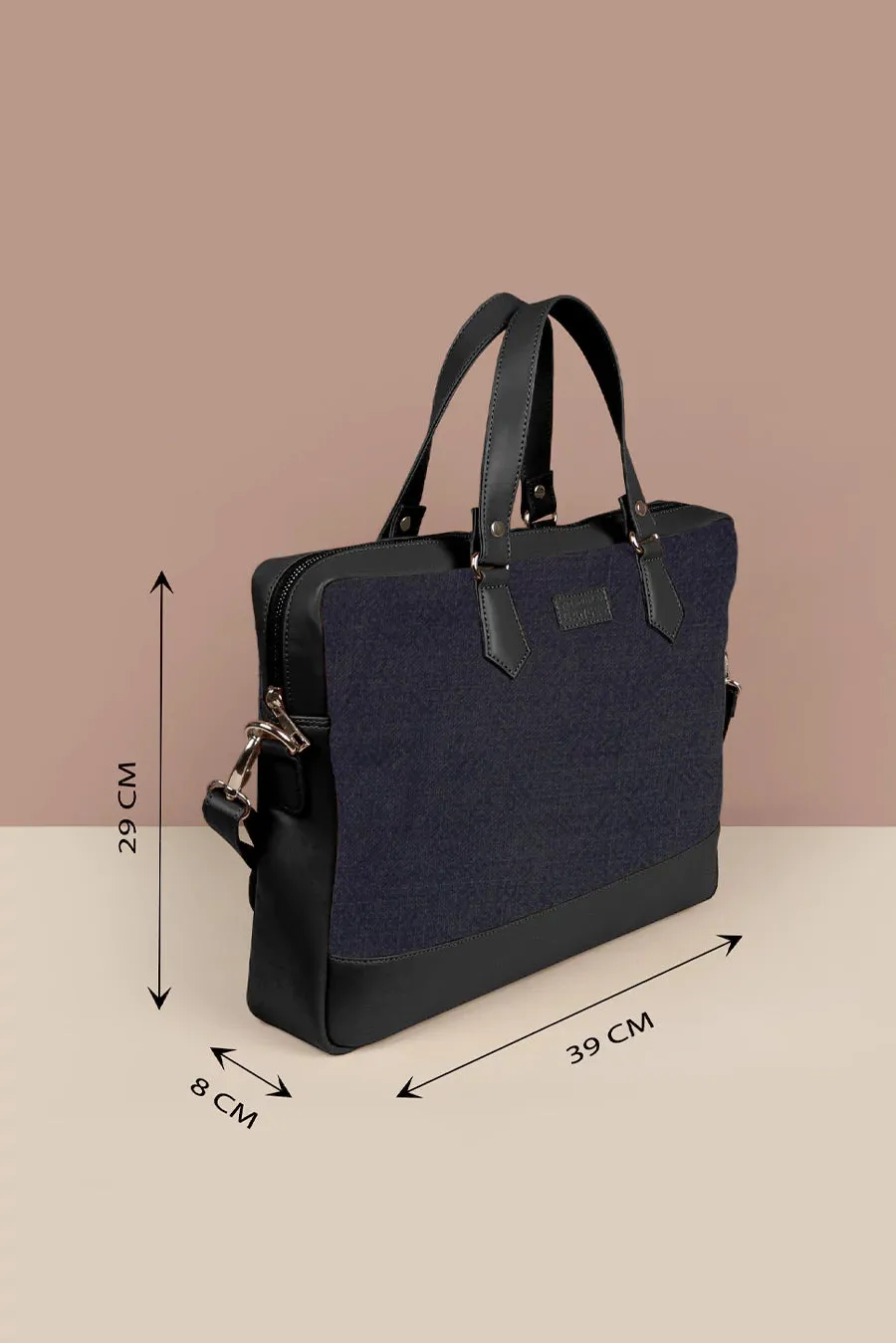 Ross Soft Jute 15 Inch Laptop Bag for Men
