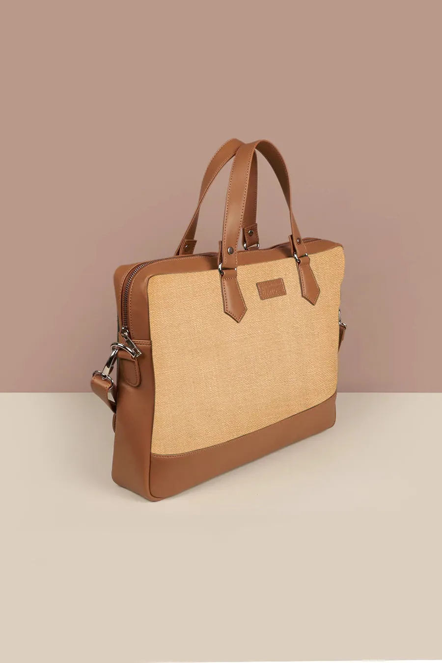 Ross Soft Jute 15 Inch Laptop Bag for Men