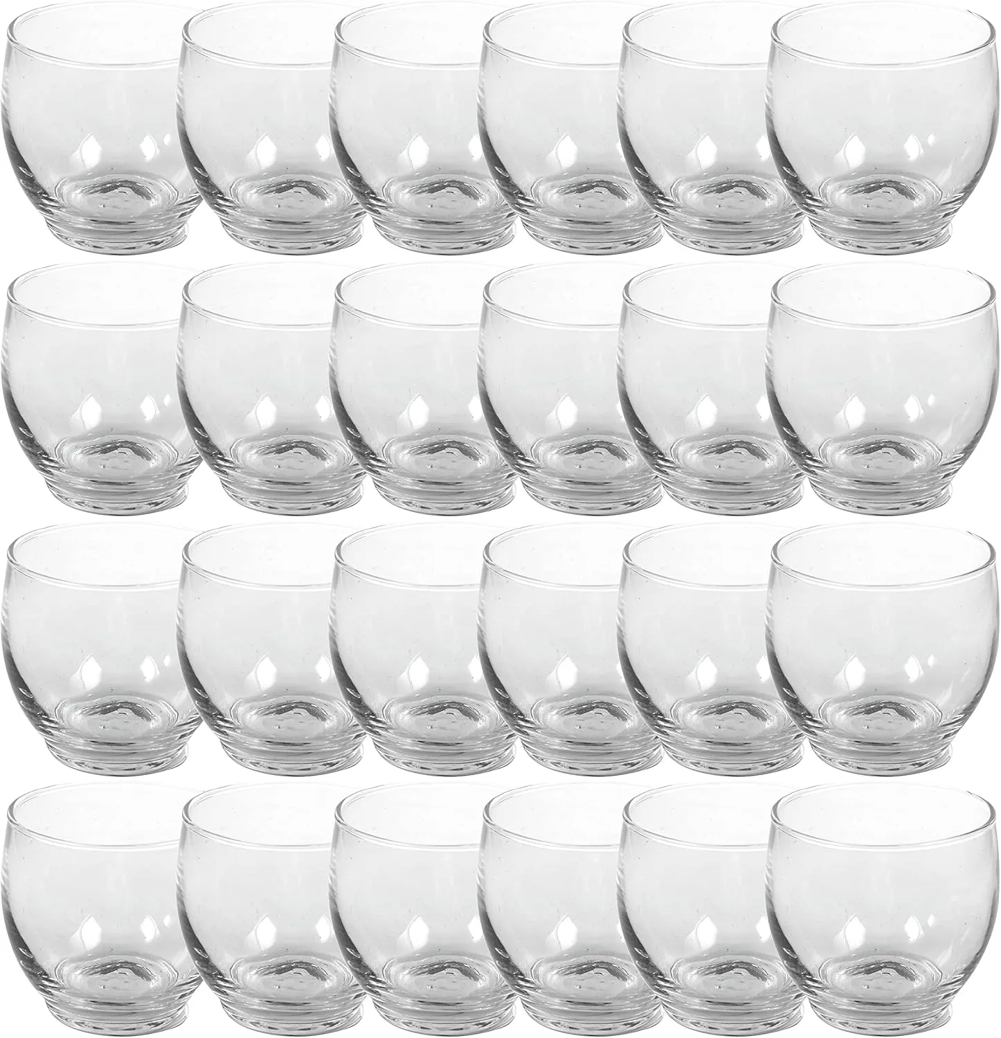 Round Glass Votive Candle Holder by Ashland - Candle Holder for Birthdays, Weddings, Parties, and Baby Showers - Bulk 24 Pack