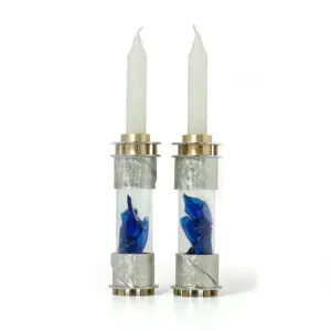Round Wedding Shard Candle Holders 184 by Joy Stember Metal Arts Studio