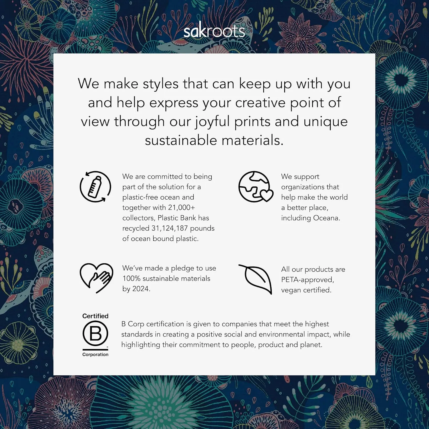 Sakroots Culver Tote in Repreve Eco-Twill