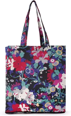 Sakroots Palo Alto Repreve Packable Tote in Eco-Twill, Black Spirit Desert, One Size