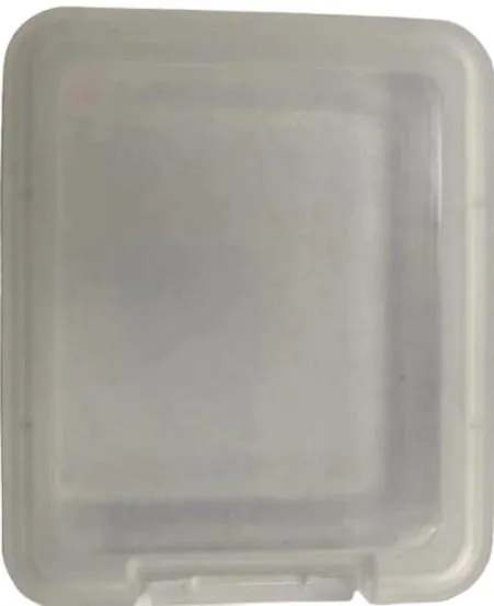 SAMPLE of 7.5 mm Clear Slim Shatter Container SD Card Case (1 Count SAMPLE)