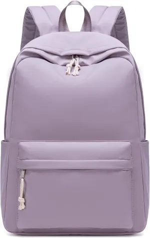 School Backpack for Teen Girls Women Laptop Backpack College Bookbags Middle School Travel Work Commuter Back Pack（Dark purple）