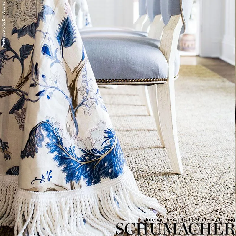 Schumacher Indian Arbre Hyacinth Fabric