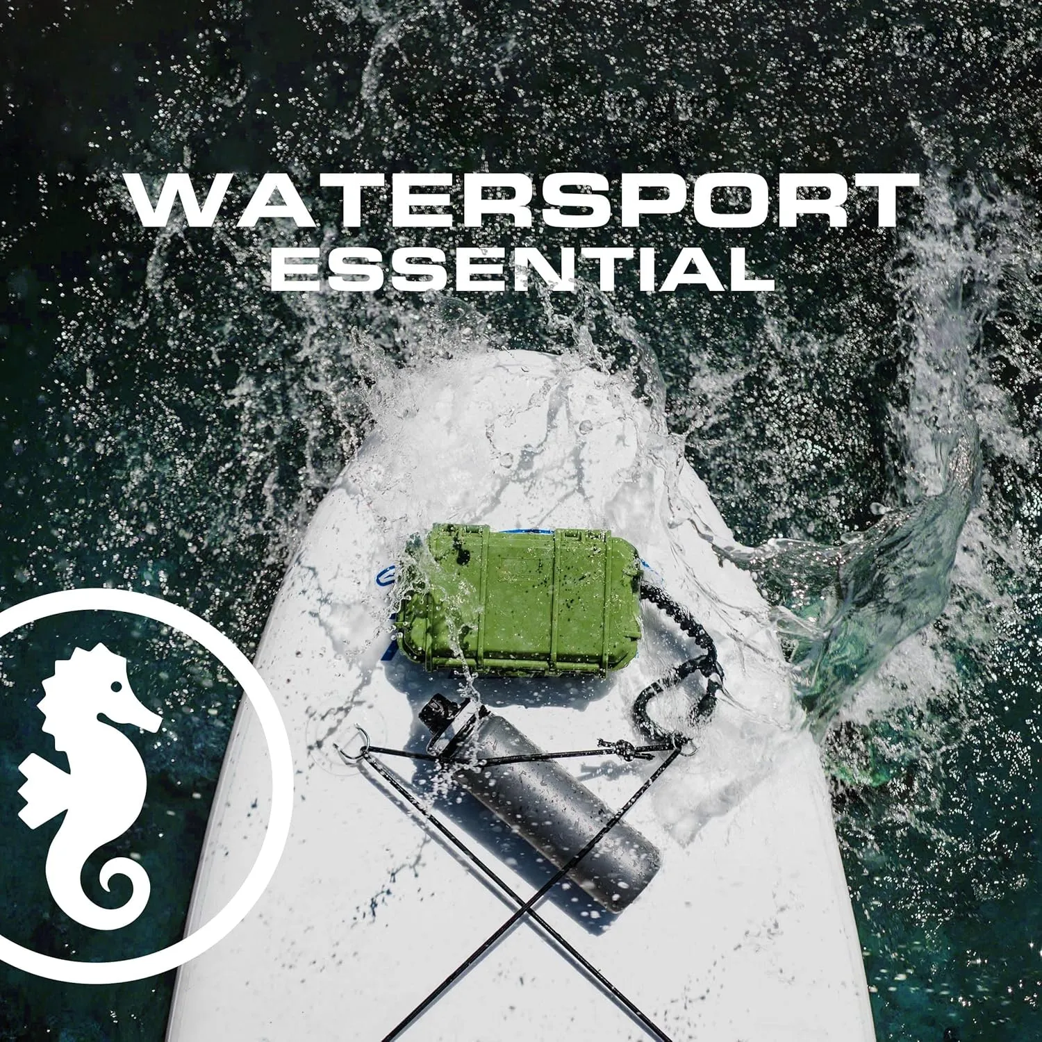 Seahorse 56 Portable Waterproof Hard Protective Micro Case with Accuform Foam - Mil Spec/USA Made / IP67 Waterproof/Lockable/Airtight/Smell Proof - for Hand Tools, Hobby Tools