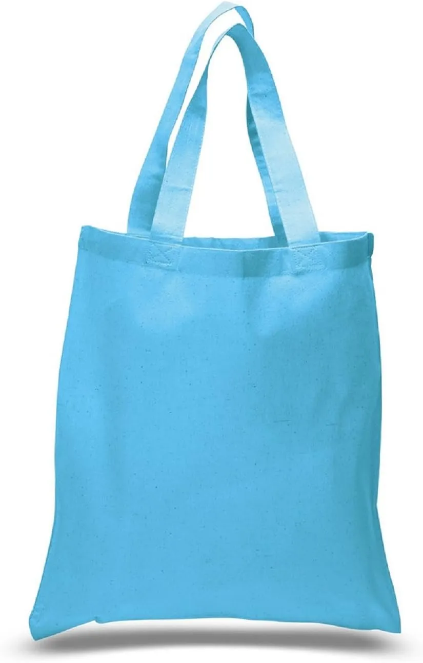 Set of 6 Blank Cotton Tote Bags Reusable 100% Cotton Reusable Tote Bags