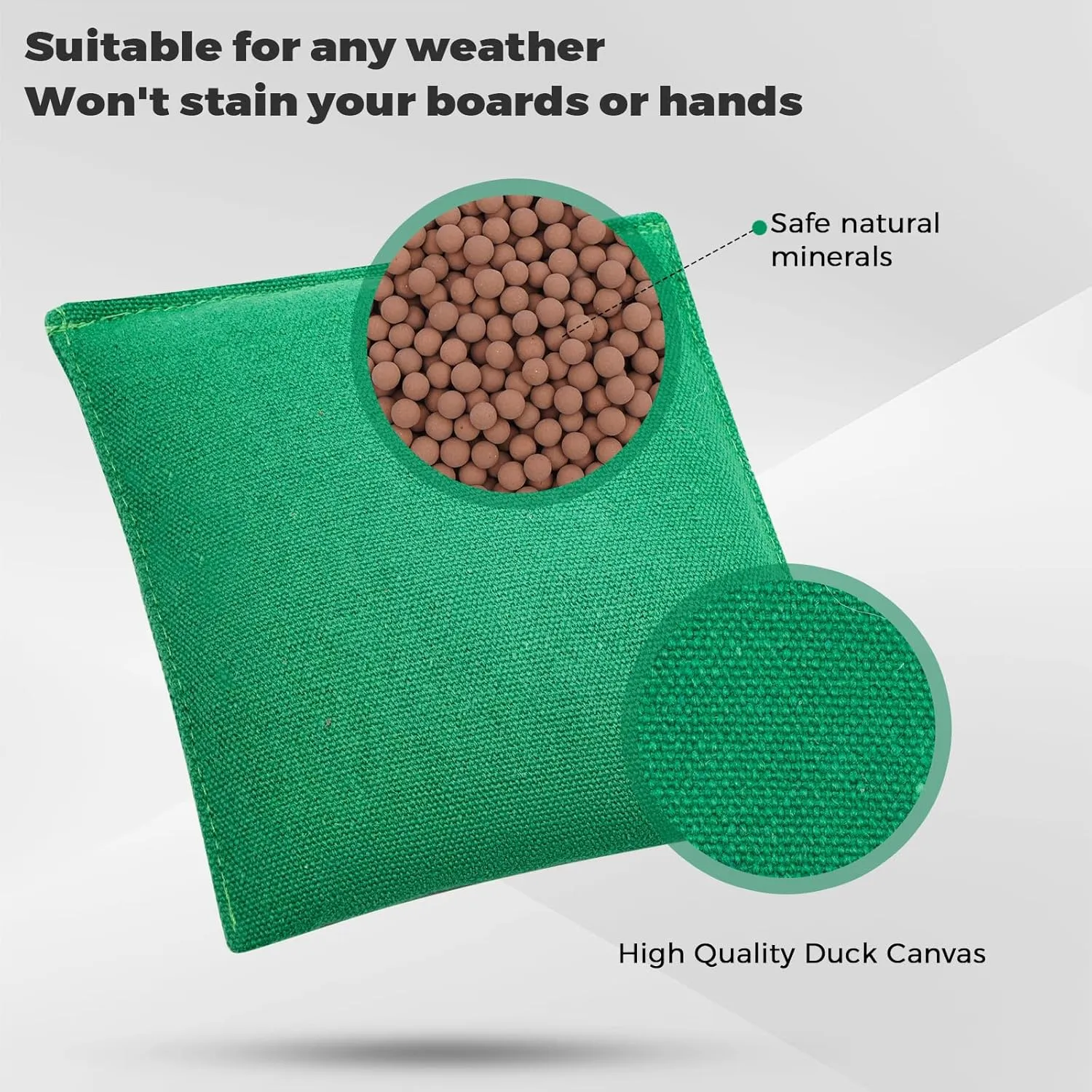 Set of 8 Regulation Cornhole Bags Double Sided, Weather Resistant Bean Bags for Cornhole Toss Game, Corn Hole Beans Bags with Tote Bag