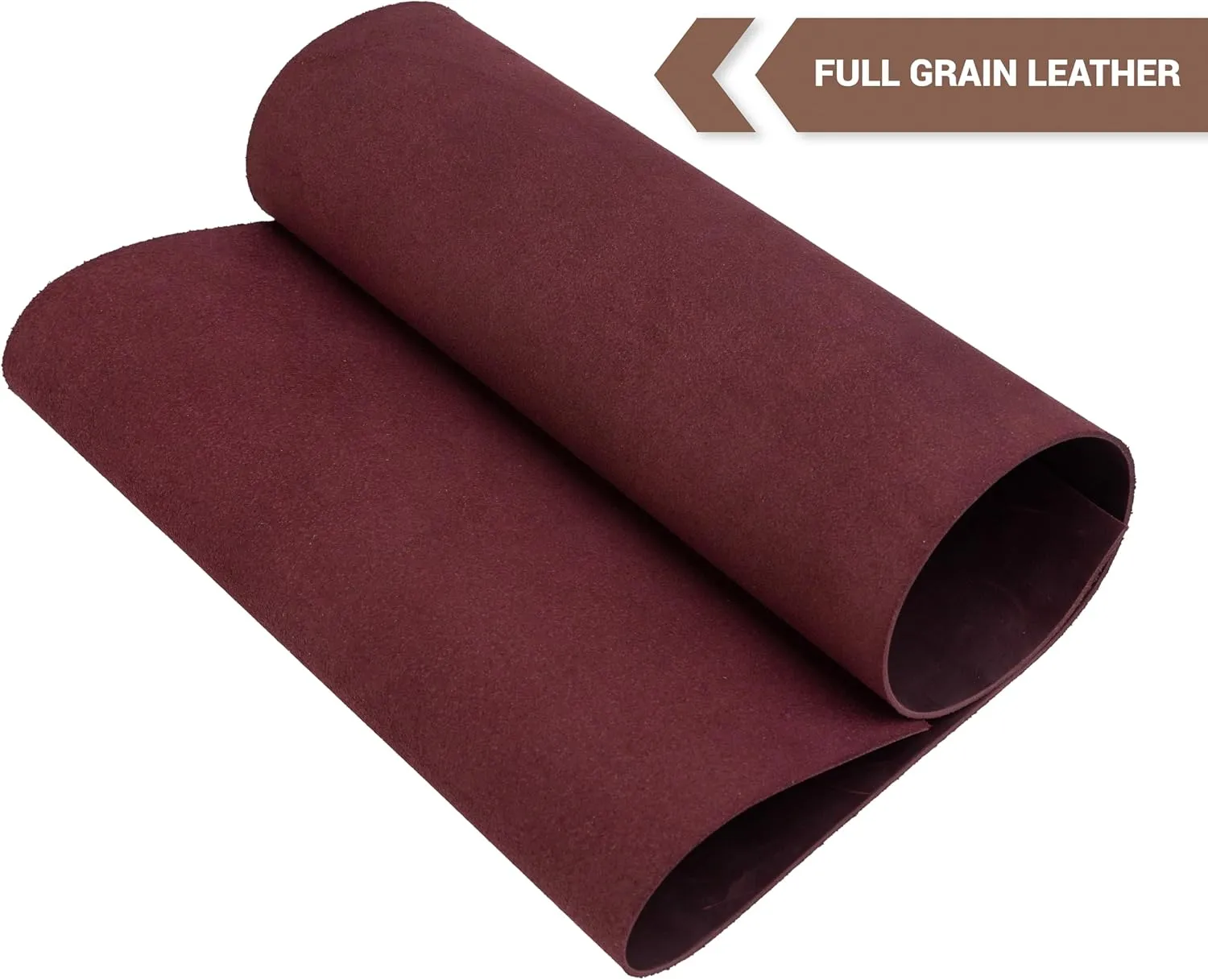 Shkira 12''X24'' Genuine Red Leather Sheets for Crafts - Square - 2.0MM Thick Genuine - Thick Cowhide Pieces Square - Leather Sheet for Arts and Crafts