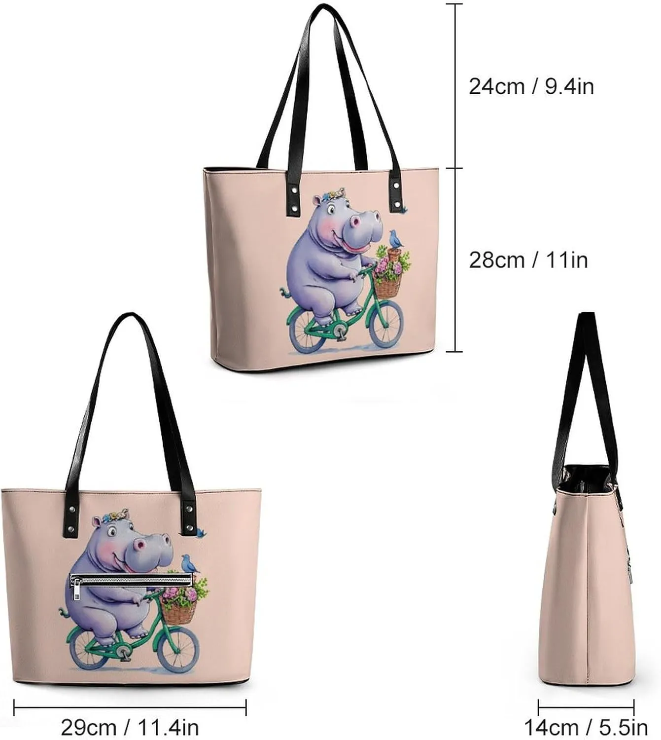 Shopping Bag Work Tote Shoulder Bag for Womens