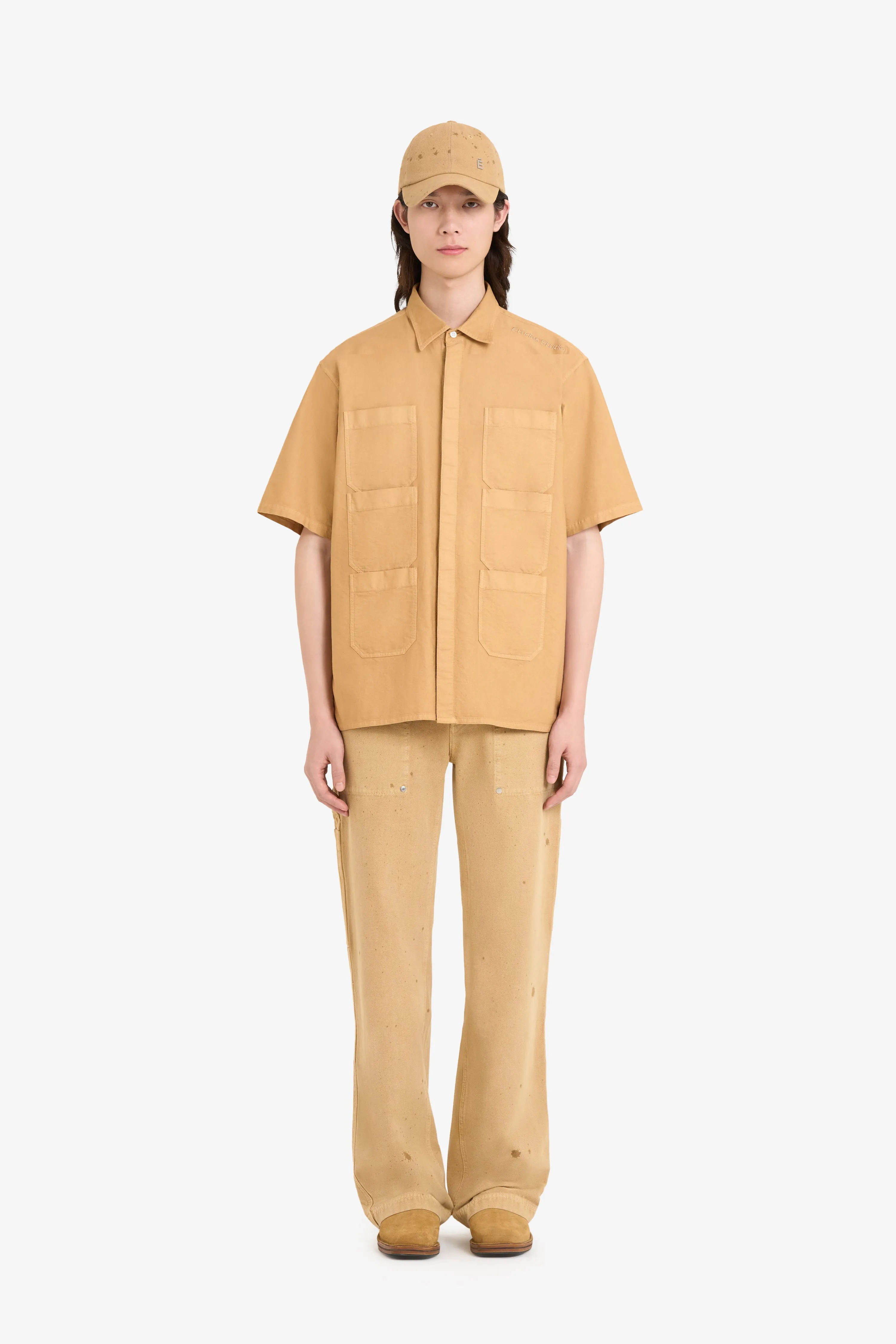 SHORT SLEEVES POCKETS SHIRT