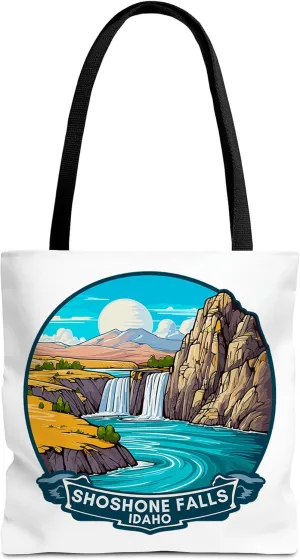 Shoshone Falls Idaho Tote Bag for Women Men Casual Tote Bag Cloth Canvas Shopping Bags with Handles Cute Bags Everyday Use 16" x 16" Aesthetic Gift ID44998
