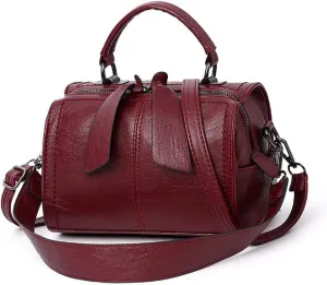 Shoulder Bag and Purse for Women PU Leather Handbag Multi-pocket Top-Handle Satchel Ladies Bowknot Tote