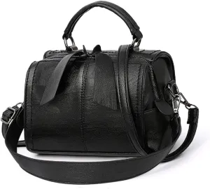 Shoulder Bag and Purse for Women PU Leather Handbag Multi-pocket Top-Handle Satchel Ladies Bowknot Tote