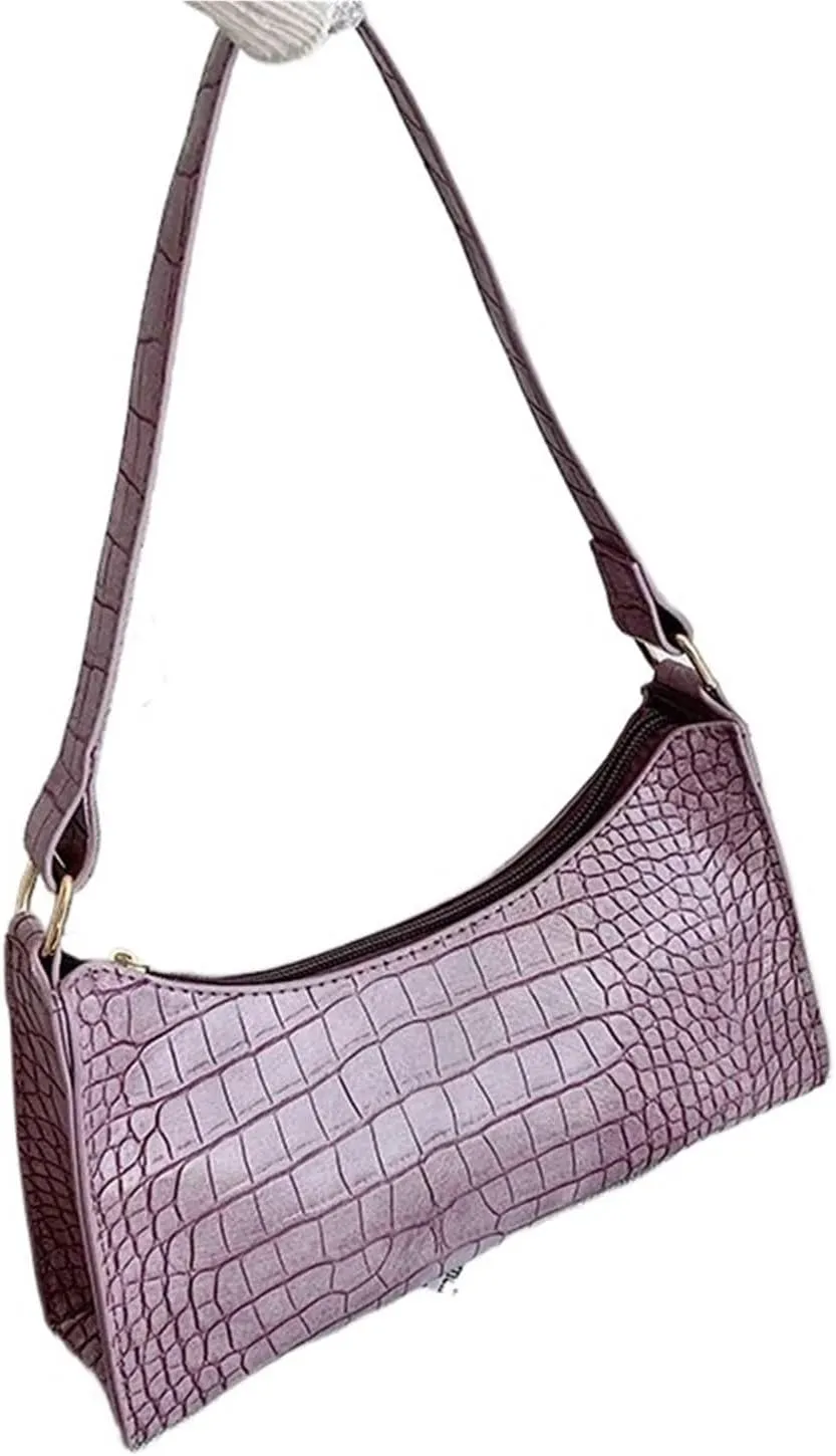 Shoulder Bags Simple PU Leather Armpit Purse Small Handbag Underarm Bag