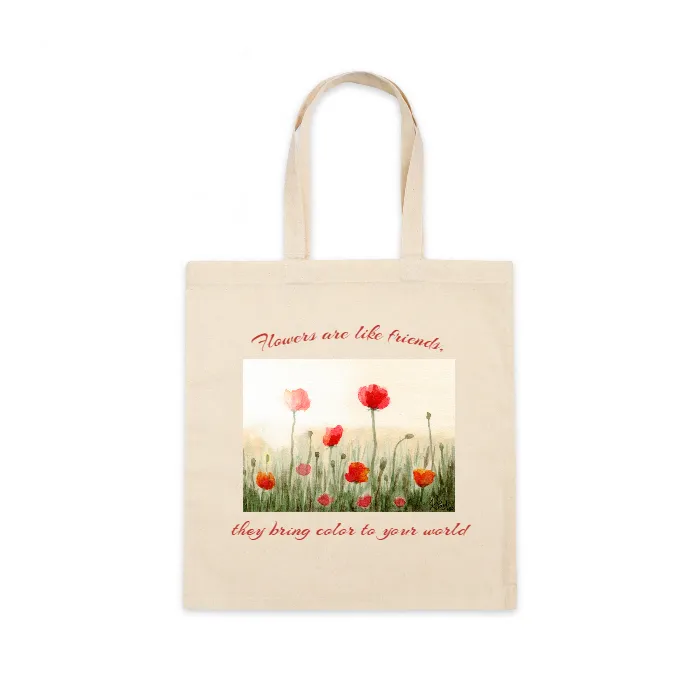 Simple Cotton Canvas Tote Bag