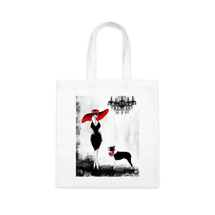 Simple White Cotton Canvas Tote Bag