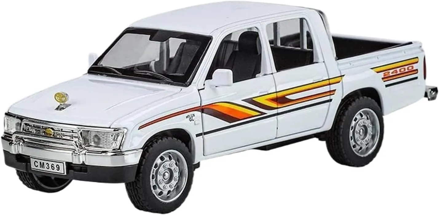 Simulation Car Model 1：32 for Hilux Picku Alloy Diecast Car Model Hobby Collection Decoration Mini Vehicles Toys(Red)