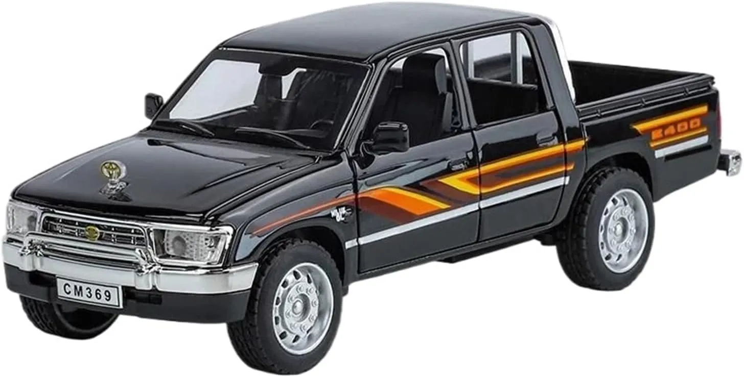 Simulation Car Model 1：32 for Hilux Picku Alloy Diecast Car Model Hobby Collection Decoration Mini Vehicles Toys(Red)