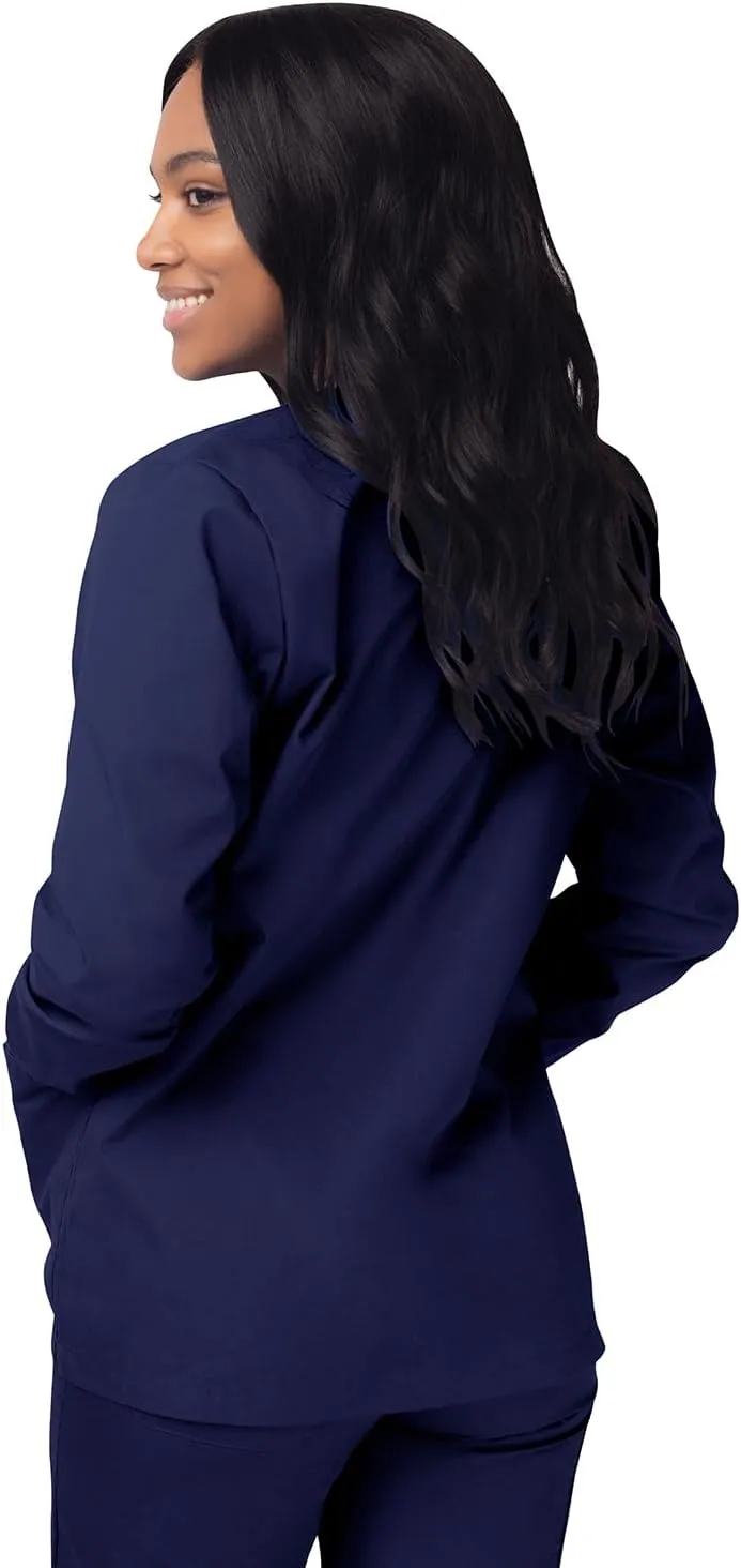 Sivvan Scrubs for Women - Front Snap Warm - Up Jacket