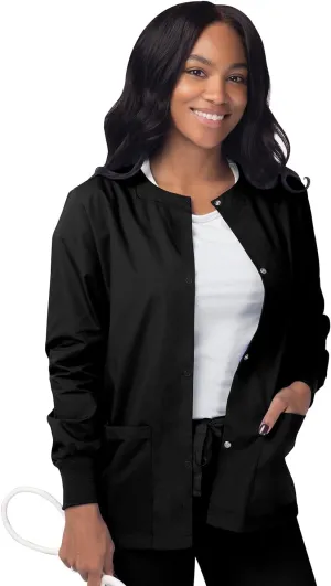 Sivvan Scrubs for Women - Front Snap Warm - Up Jacket