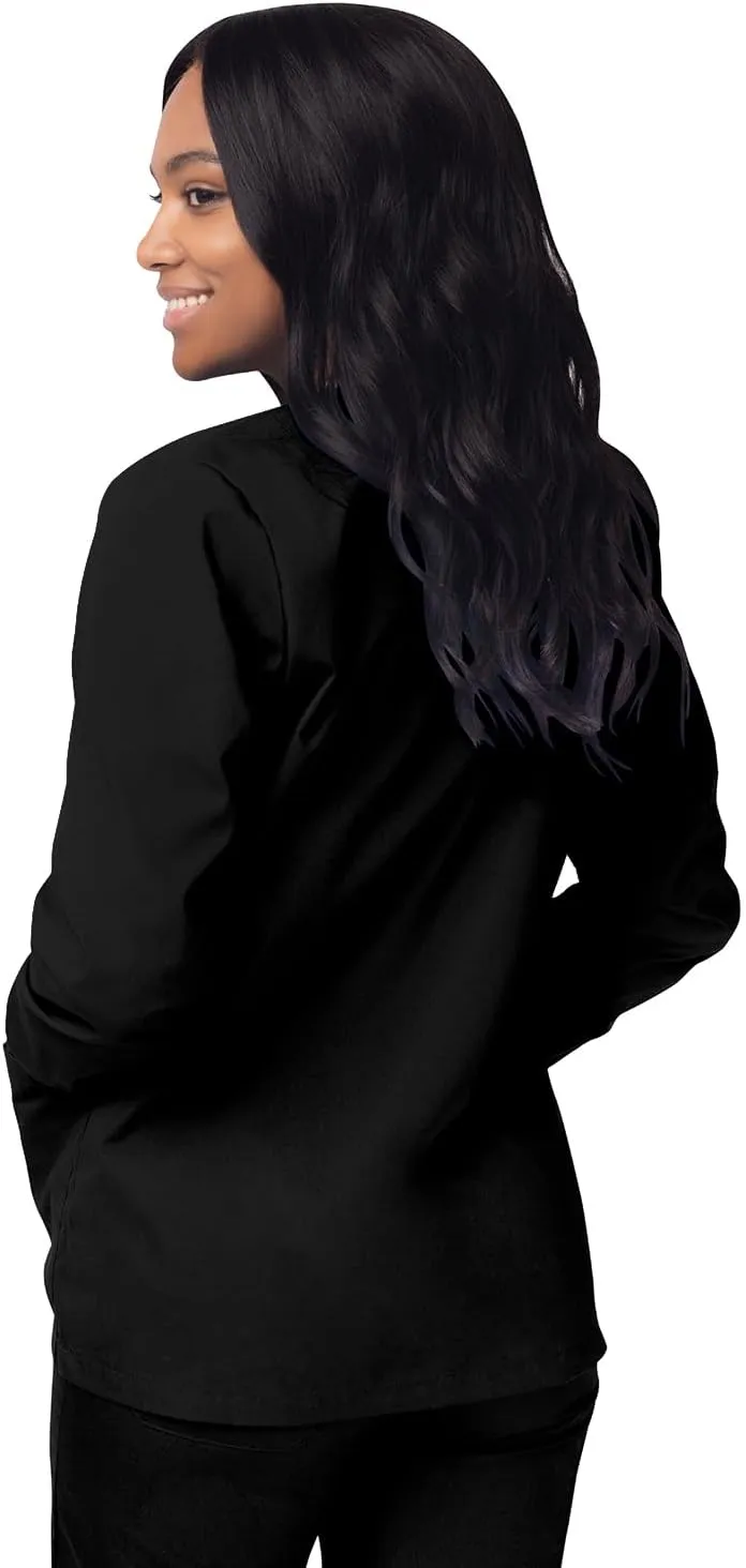 Sivvan Scrubs for Women - Front Snap Warm - Up Jacket