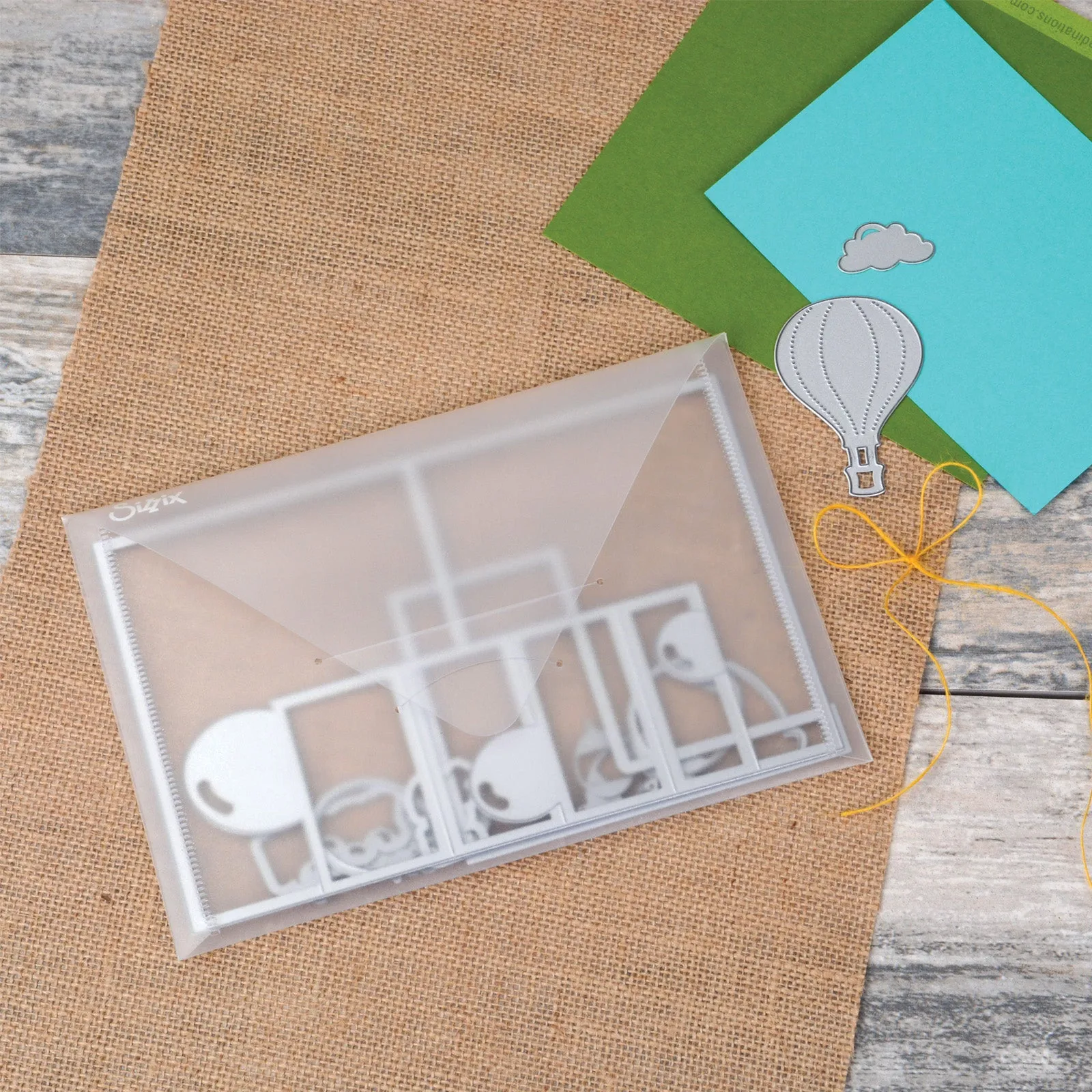 Sizzix Accessory - Plastic Envelopes, 6 1/4" x 9", 2 Pack