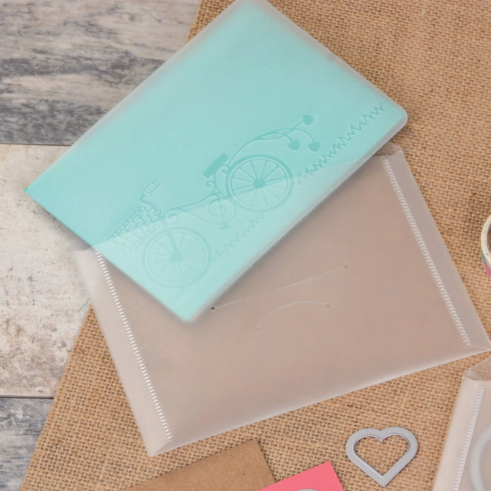 Sizzix Accessory - Plastic Envelopes, 6 1/4" x 9", 2 Pack