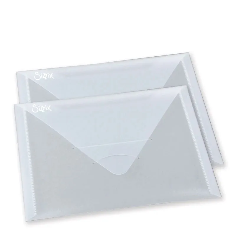 Sizzix Plastic Envelopes 2/Pkg, (6.25"X9")